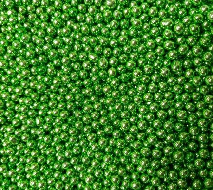 Кульки зелені 5мм з цукру, 20г