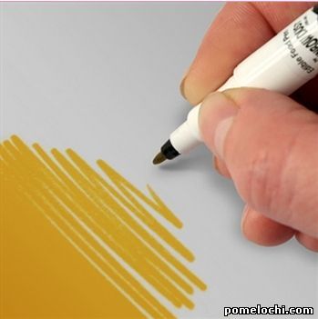 Двостороння ручка з харчовим чорнилом Rainbow Dust Золота Bright Gold