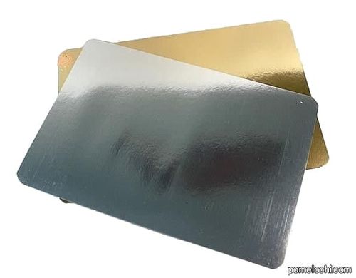 Подложка золото/серебро прямоугольная 25х35см, двухслойная