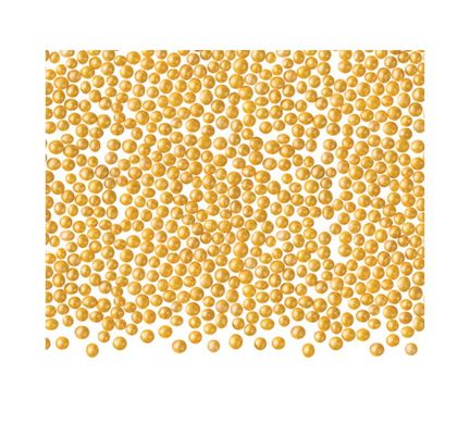 Кульки рисові 5мм Перли Золоті 50г