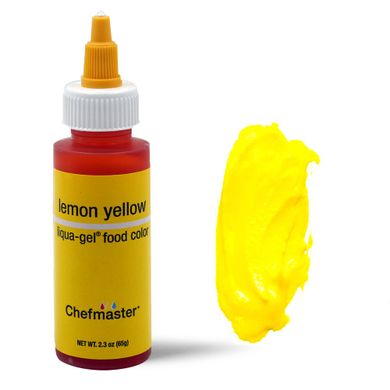 Гелевий барвник Chefmaster Лимонний Lemon Yellow, 65г
