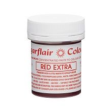 Красная суперконцентрированная паста Sugarflair Sugarflair RED EXTRA STRENGTH, 42г