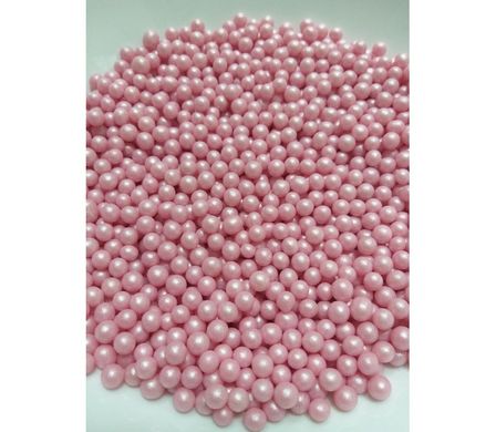 Кульки цукрові Рожеві Перли 5-7мм, 10г