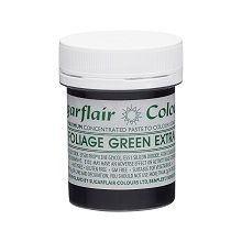 Зелена суперконцентрована паста Sugarflair FOLIAGE GREEN EXTRA, 42г