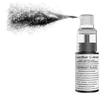 Кандурин з розпилювачем Чорний Sugarflair Edible Lustre Powder Midnight Black, 10г
