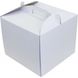 Коробка для торта 30 х 30 х 25см біла