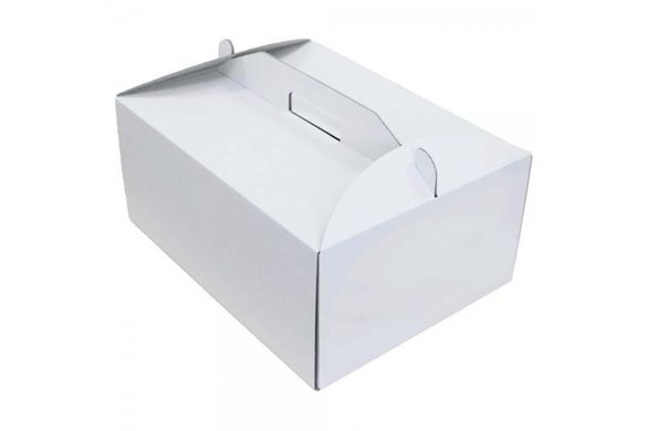 Коробка для торта 31х41х18см белая