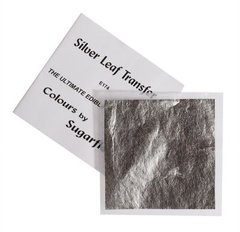 Серебро пищевое Sugarflair Silver Leaf, 80х80мм