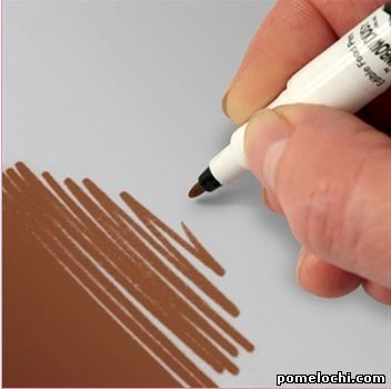 Двусторонняя ручка с пищевыми чернилами Rainbow Dust Коричневая Chocolate