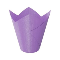 Паперова форма Тюльпан 50/50/80 Фіолетовий, 20шт