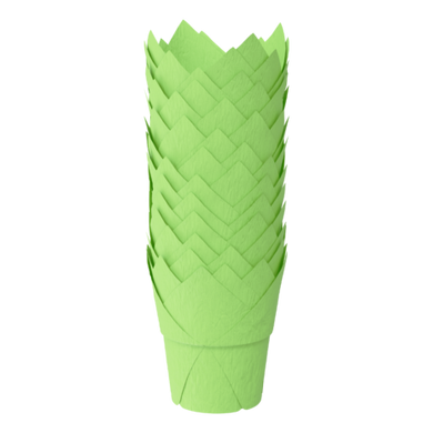 Паперова форма Тюльпан з жорстким бортом 50/60/90 Зелений, 20шт