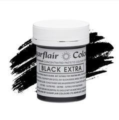 Чорна суперконцентрована паста Sugarflair BLACK EXTRA STRENGTH, 42г