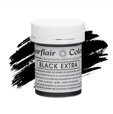 Черная суперконцентрированная паста Sugarflair BLACK EXTRA STRENGTH, 42г