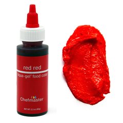 Гелевый краситель Chefmaster Ярко-красный Red Red 65г