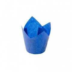 Паперова форма Тюльпан 60/55/82 Синій, 100шт