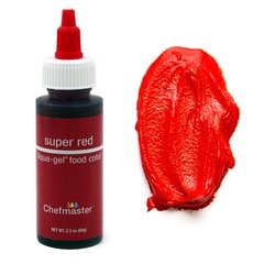 Гелевий барвник Chefmaster Червоний Super Red 65г