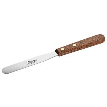 Лопатка-шпатель Ateco Ateco прямая с деревянной ручкой, 2 см, 10.7см