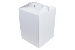 Коробка для торта 30 х 30 х 40см біла