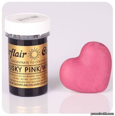 Концентрированная паста Sugarflair Темно-розовая Dusky Pink/Wine, 25г