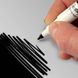 Двостороння ручка з харчовим чорнилом Rainbow Dust Чорна Black