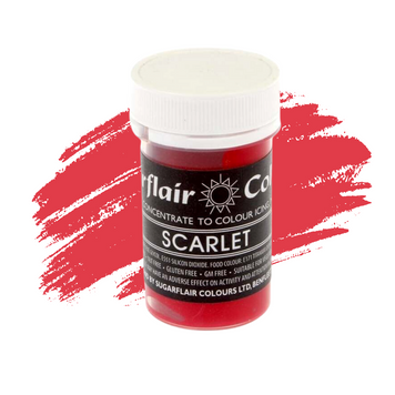 Концентрированная паста Sugarflair Алая Scarlet, 25г