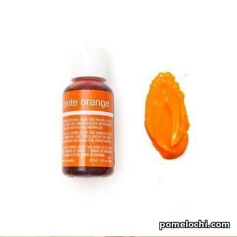 Гелевый краситель Chefmaster Оранжевый неоновый Neon brite orange 20г