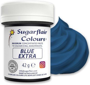 Синяя суперконцентрированная паста Sugarflair BLUE EXTRA, 42г