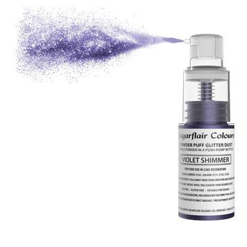 Кандурин з розпилювачем Фіолетовий Sugarflair Edible Lustre Powder Violet Shimmer, 10г
