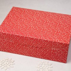 Коробка для 6-ти кексів 25,5 х 18 х 9 см Новорічна