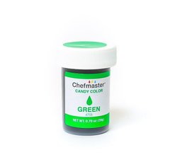 Краситель для шоколада Chefmaster Зеленый Green, 20г
