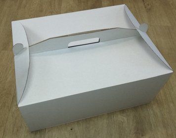 Коробка для торта 40х30х40см белая