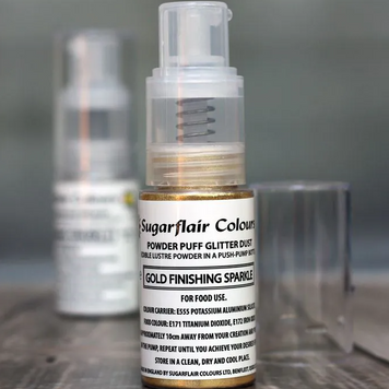 Кандурин з розпилювачем Золотий блиск Sugarflair Edible Lustre Powder Gold Finishing Sparkle, 10г