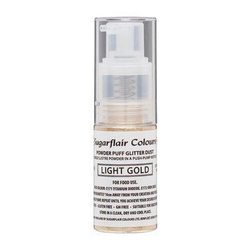 Кандурин з розпилювачем Світле Золото Sugarflair Edible Lustre Powder Light Gold, 10г