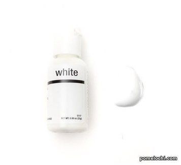 Гелевый краситель Chefmaster Белый Bright White 25г