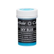 Концентрированная паста Sugarflair Небесно-голубая Sky Blue, 25г