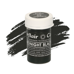 Концентрована паста Sugarflair Чорна Ніч Midnight Black, 25г