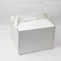 Коробка для торта 25.5 х 25.5 х 18см белая