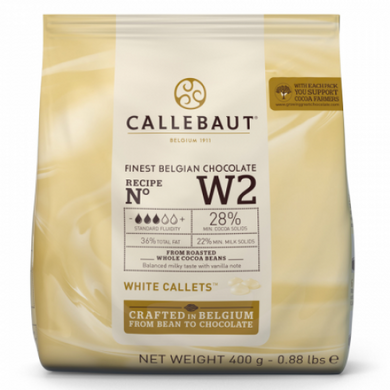 Шоколад білий "Callebaut" 28% , 400г