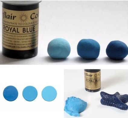 Концентрированная паста Sugarflair Синяя Royal Blue, 25г