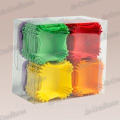 Набір паперових квадратних форм для цукерок 40/40/20 Мікс, 400шт