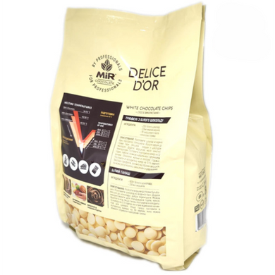 Шоколад MIR білий 31% W825 Delice D`OR, 500г