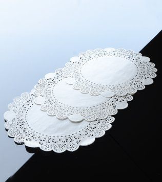 Салфетка ажурная бумажная круглая 24см