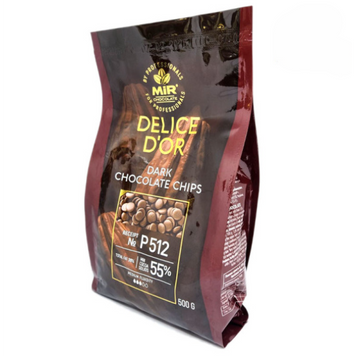 Шоколад MIR чорний 55% P512 Delice D`OR, 500г