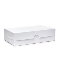 Коробка для еклерів і зефіру 23 х 15 х 6 см біла