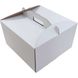 Коробка для торта 35 х 35 х 20см белая